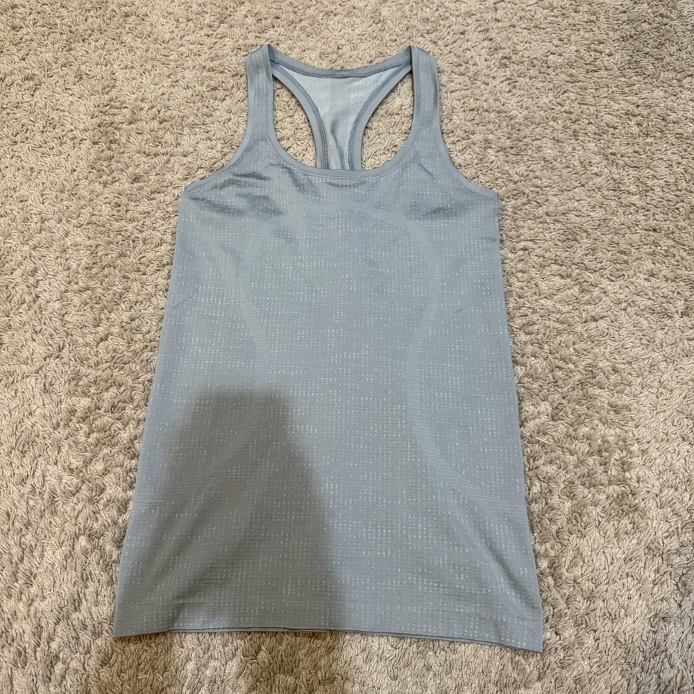 Lululemon Swiftly Tech Tank Top Womens Small Blue Racerback Athletic Yoga